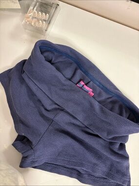 Edikted Women's Navy Blue Thermal Shorts